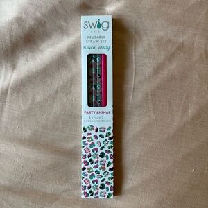 Swig Life Reusable Straw Set - Party Animal - New With Tags/Unopened Box